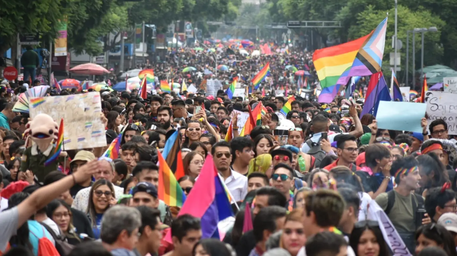 Marcha LGBT en CDMX. Foto: Enrique Pérez