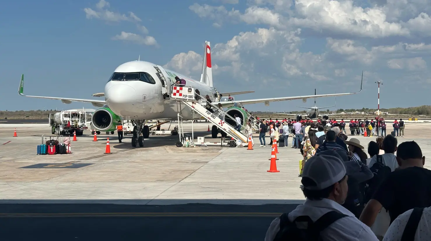 ¿Cuántos vuelos llegan a Yucatán semanalmente?. Foto: Cortesía