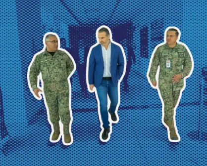 Adrián de la Garza recorre el Hospital Militar Regional en Monterrey