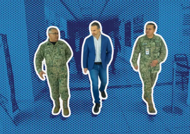 Adrián de la Garza recorre el Hospital Militar Regional en Monterrey
