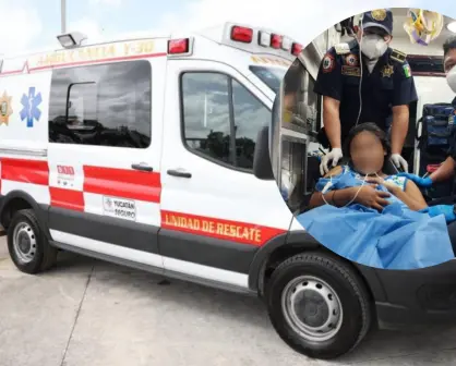 ¡Cigüeña con prisa! Bebé nace a bordo de una ambulancia en la vía Tizimín-Río Lagartos