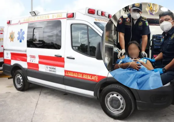 ¡Cigüeña con prisa! Bebé nace a bordo de una ambulancia en la vía Tizimín-Río Lagartos