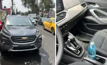 Por inundaciones debido a las lluvias en CDMX camioneta es abandonada quedando inservible