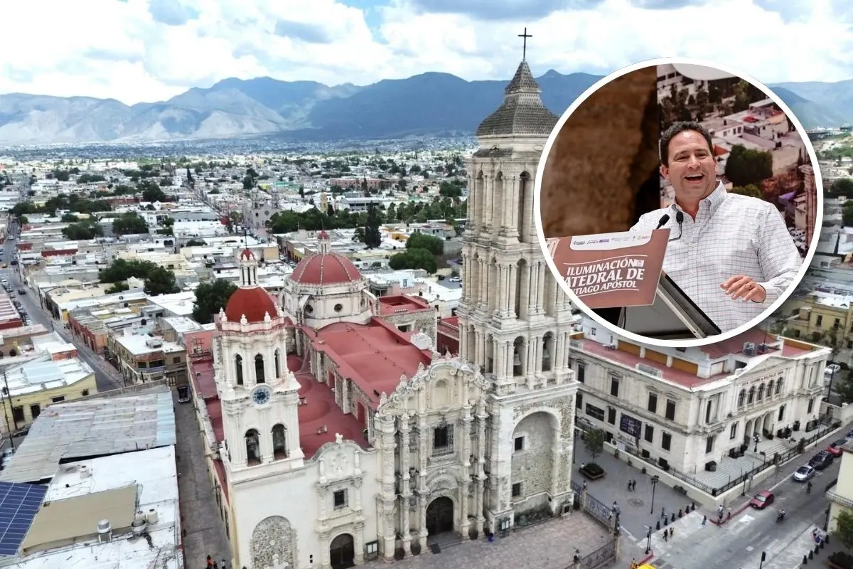 La Catedral de Santiago en Saltillo se transformará con nueva iluminación / Fotos: Gobierno de Coahuila | Canva