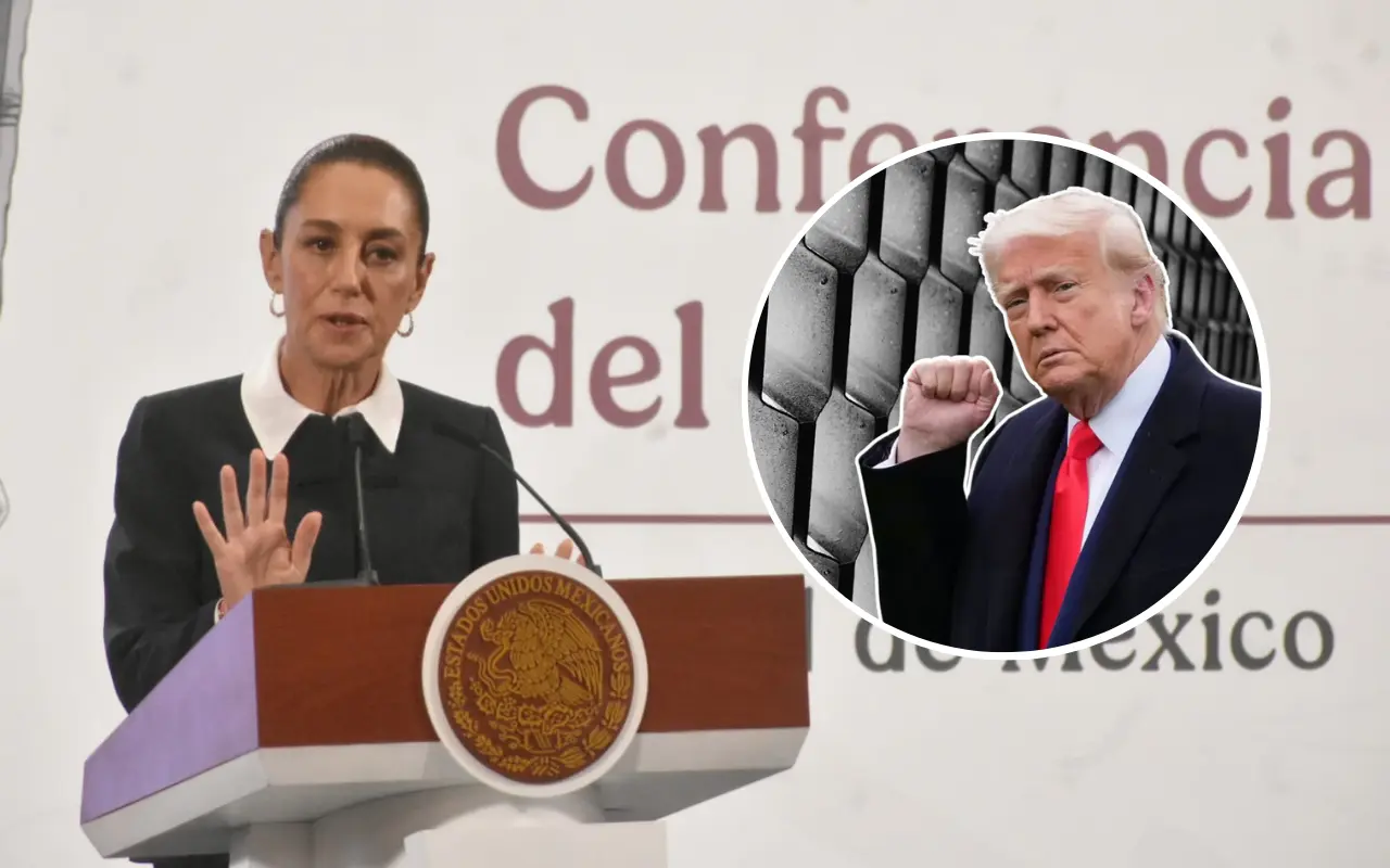 Claudia Sheinbaum y Donald Trump. Foto: Enrique Pérez Huerta / Canva / X (@WhiteHouse)
