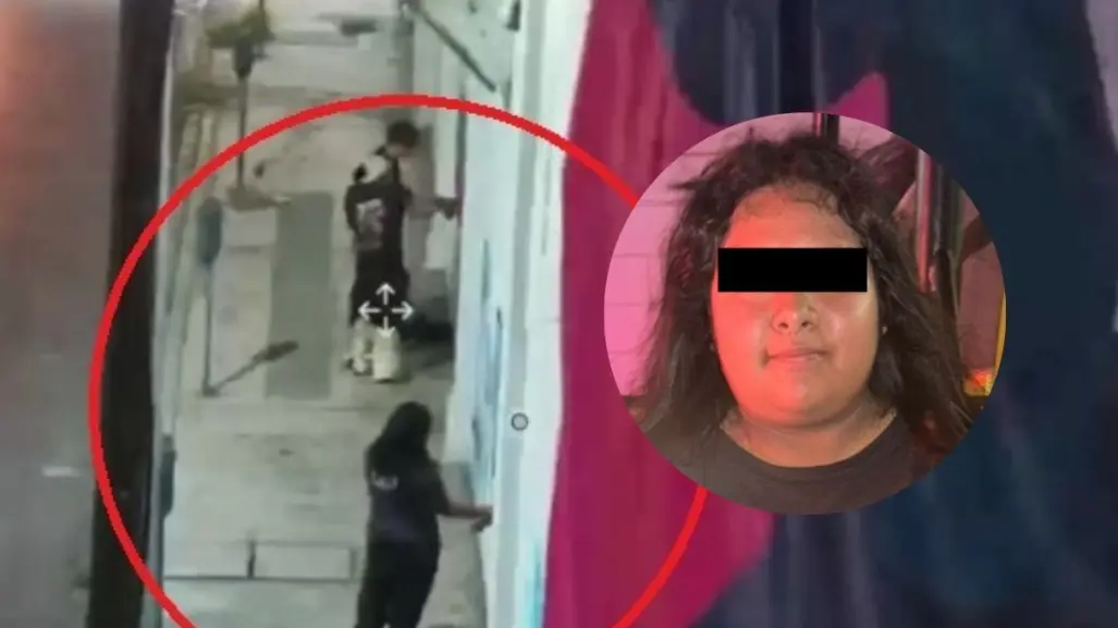 VIDEO | Detienen a mujer por daño a propiedad ajena al hacer graffiti en Monterrey