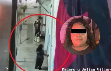 VIDEO | Detienen a mujer por daño a propiedad ajena al hacer graffiti en Monterrey