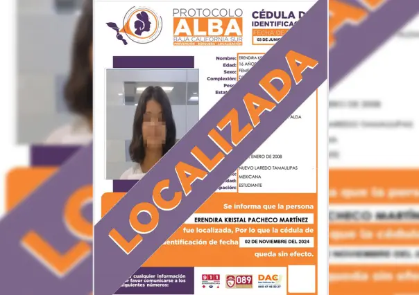Localizan a 2 menores desaparecidas en La Paz; de una no se sabía nada desde 2024