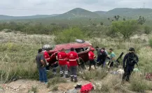 Choque entre camionetas en Salinas Victoria deja 11 heridos, entre ellos un bebé