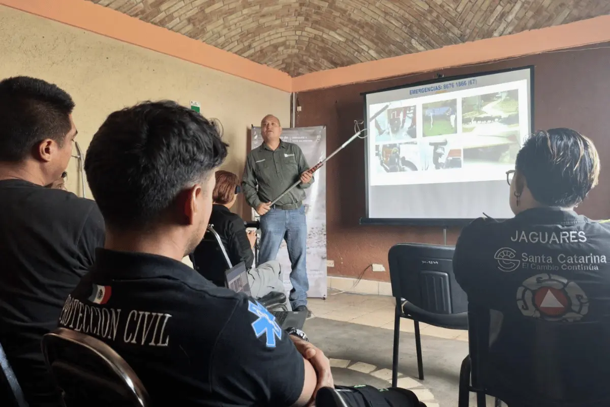 El taller cobra relevancia al ser Santa Catarina uno de los municipios donde más se han registrado avistamientos de osos. Foto: Gobierno de Santa Catarina.