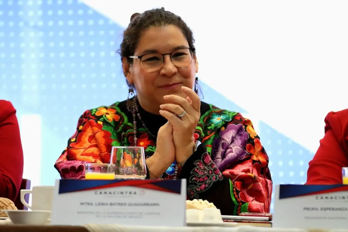 Lenia Batres en CANACINTRA Foto: X(Twitter) @LeniaBatres