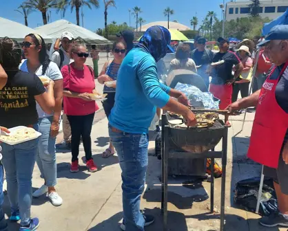 Con pescado asado, inicia la lucha de pescadores para exigir trato digno del gobierno