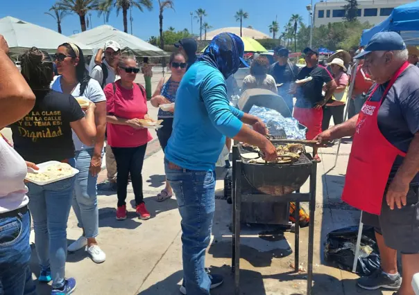 Con pescado asado, inicia la lucha de pescadores para exigir trato digno del gobierno