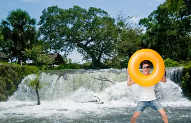 Este río en Aldama forma un mágico balneario de aguas turquesas para disfrutar con la familia