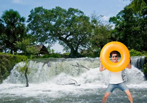 Este río en Aldama forma un mágico balneario de aguas turquesas para disfrutar con la familia