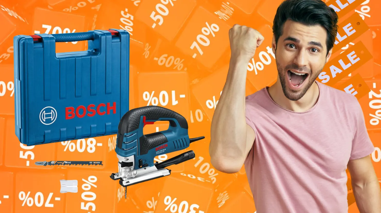 The Home Depot tiene esta sierra Bosch con mil 500 pesos de descuento. Foto: Canva | The Home Depot.