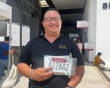 Así lucen las nuevas placas vehiculares de Yucatán
