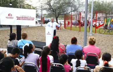 Andrés Mijes inaugura tres Plazas de la Transformación en Escobedo