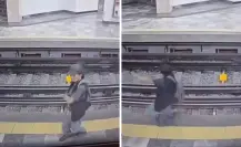 VIDEO | Hombre intoxicado cae a las vías del Metro de CDMX y desata críticas por falta de vigilancia
