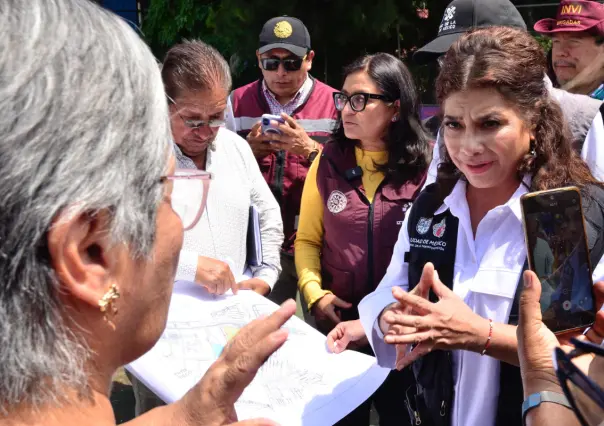 Clara Brugada recorre zonas afectadas por inundaciones en CDMX: "No están solos", afirmó
