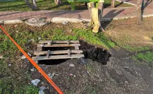 Riesgo de hundimiento en la colonia Gertrudis Sánchez de la GAM en CDMX por fuga de aguas negras