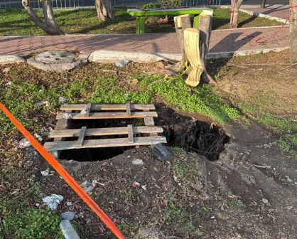 Riesgo de hundimiento en la colonia Gertrudis Sánchez de la GAM en CDMX por fuga de aguas negras