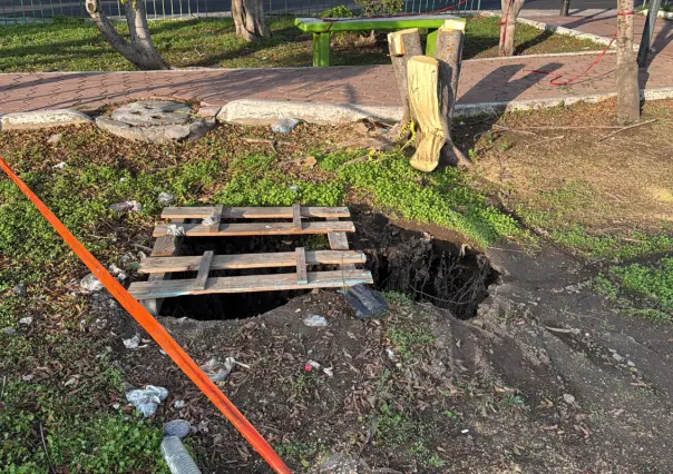Riesgo de hundimiento en la colonia Gertrudis Sánchez de la GAM en CDMX por fuga de aguas negras