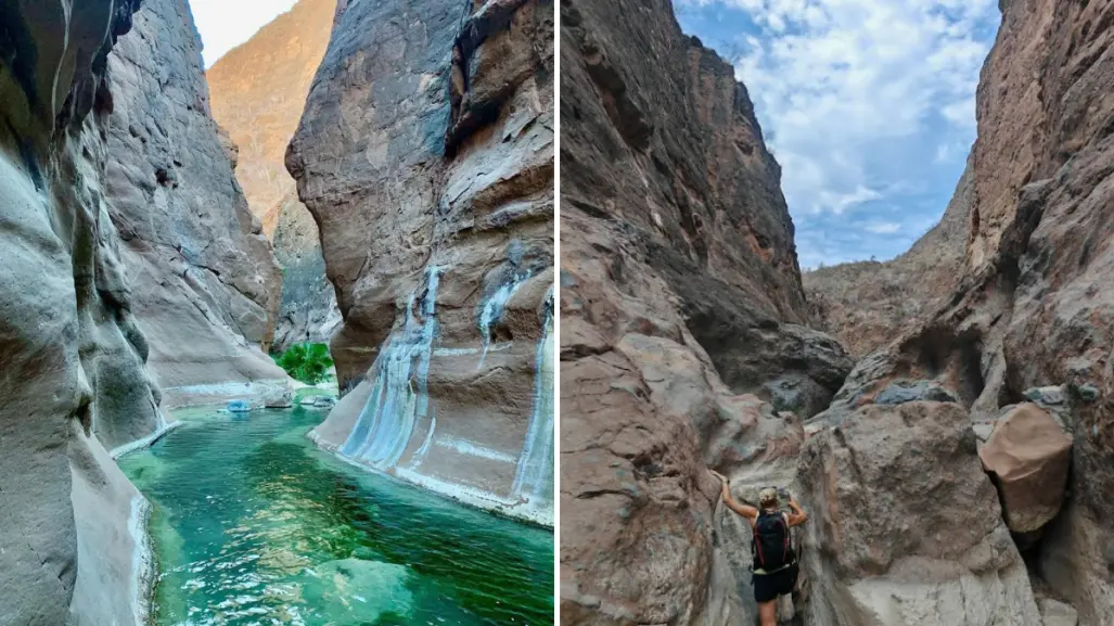 Cañón del Mezquite en Loreto donde encontrar pozas de agua cristalina en el desierto
