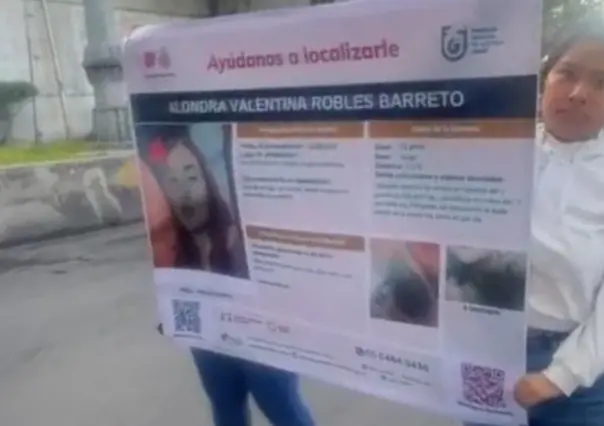 Protestan por desaparición de Alondra Valentina en CDMX, bloquean Metro Universidad