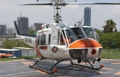 Protección Civil de Nuevo León realiza traslado aéreo de pulmones desde Tabasco
