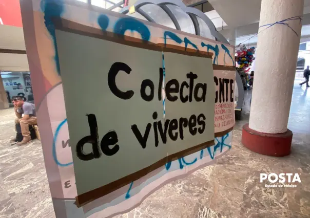 VIDEO | Exmaestra del Edomex junta víveres para docentes de la CNTE en plantón