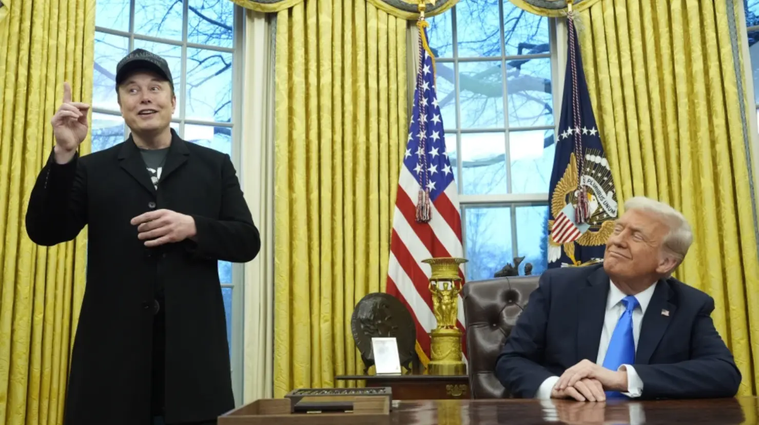 Donald Trump lamenta las críticas de Elon Musk a su propuesta fiscal. Foto: AP
