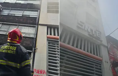 CETEG  incendia y vandaliza edificio del SNTE en CDMX, bomberos tuvieron que intervenir