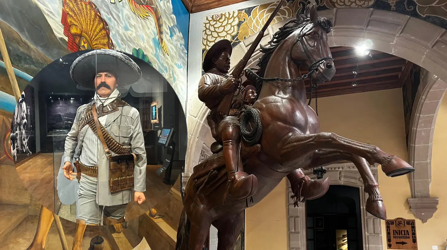 Foto: Alejandro Ávila | El Museo Francisco Villa cuenta con una figura hiperrealista de Doroteo Arango, Pancho.