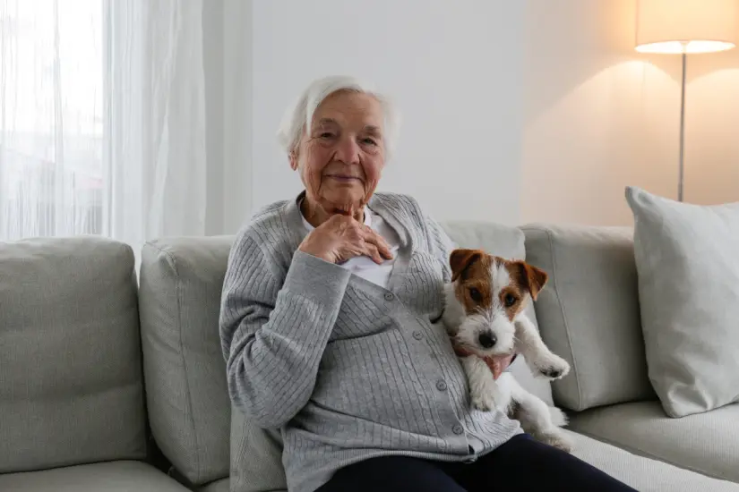 Elegir un perro adecuado puede transformar la vida de los adultos mayores, brindando compañía y alegría en su día a día. Foto: Canva