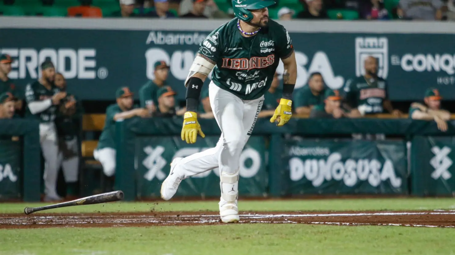 Los Leones de Yucatán se impusieron ante los Conspiradores de Querétaro en el segundo juego de la seria a base de batazos.- Fuente Leones de Yucatán