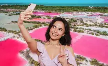 La laguna de Yucatán para los amantes del color rosa que está a 1 hora de Mérida