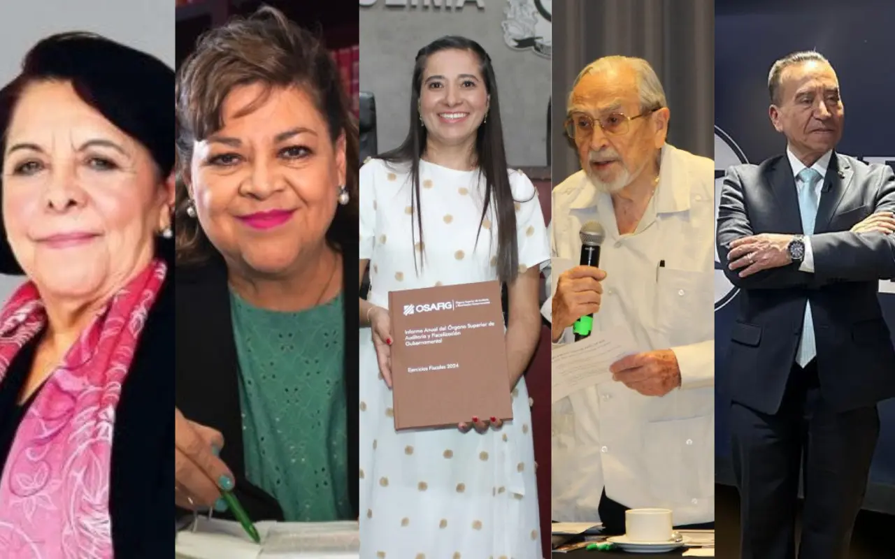 Las magistradas y magistrados que conformarán el Tribunal de Disciplina Judicial. Foto: X (@VeronicaGyves) (@congresocolima) (@batiz_bernardo) (@HLeonRufino) / LinkedIn