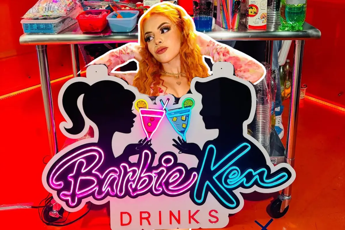 Barbie de Tepito abre nueva cheleria, Foto: Instagram @barbie_ken_drinks