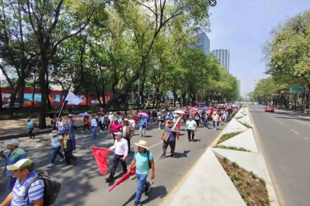 Marcha en Paseo de la Reforma. Foto: @NOISVALA | Canva