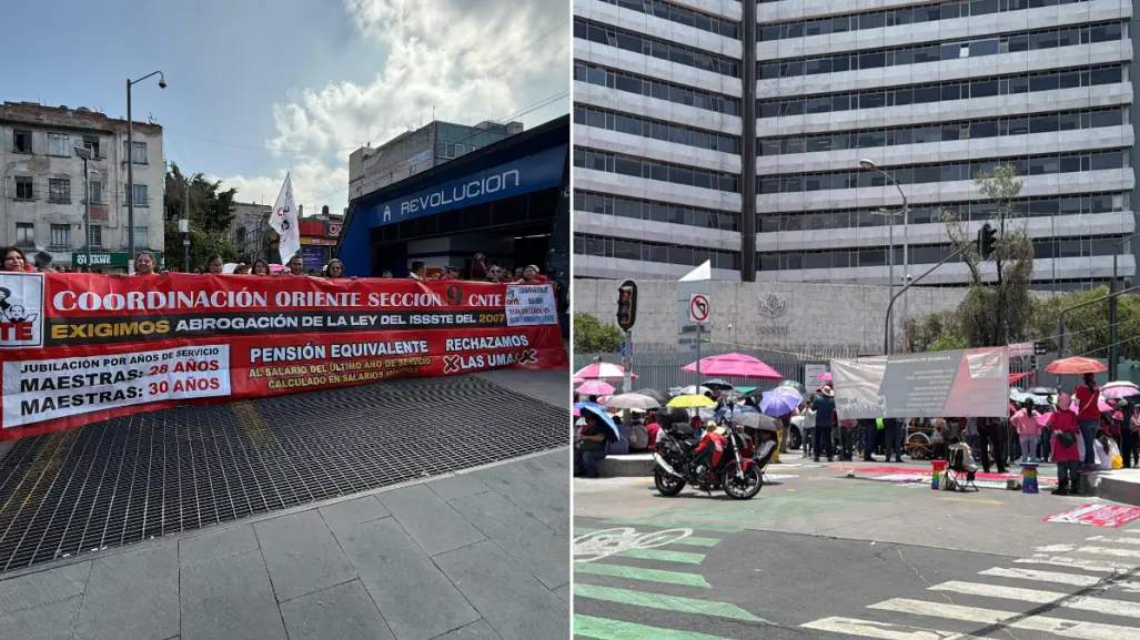 CNTE mantiene bloqueos: estas estaciones de Metro y Metrobús están cerradas hoy 6 de junio