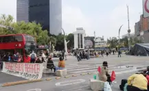 Normalistas se retiran de Paseo de la Reforma en CDMX tras cuatro días de bloqueo