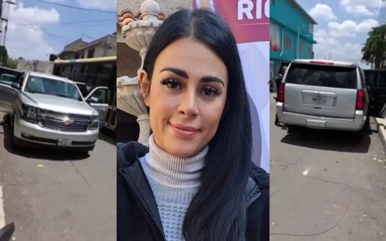 Leylani Arce, síndico de Atizapán, fue presentada ante el Ministerio Público tras ser detenida en una camioneta con placas presuntamente irregulares. Foto: Redes sociales (Canva)