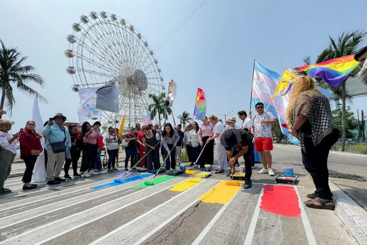 La Laguna del Carpintero se ha convertido en el epicentro de las celebraciones del Mes del Orgullo LGBT++ en Tampico. Foto: Organizaciones de la Sociedad Civil