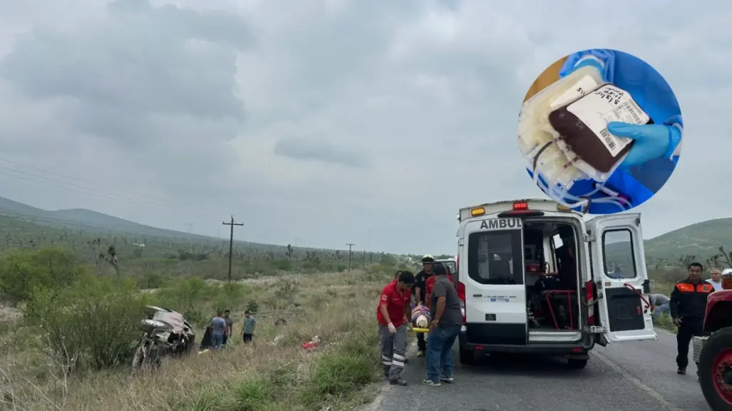 Buscan donadores de sangre para heridos en choque en Salinas Victoria