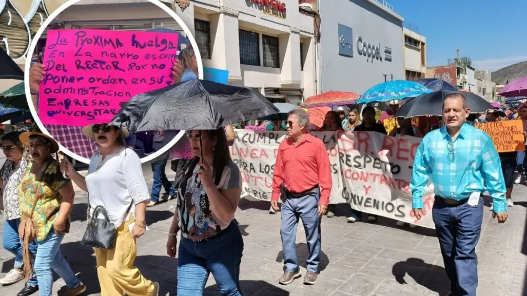 SUTUAAAN se manifiesta en Saltillo; podría estallar huelga si no se resuelve el conflicto
