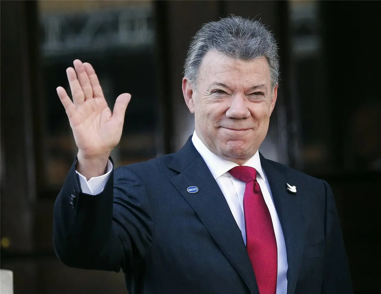 Juan Manuel Santos llega a Puebla para hablar de paz y desarrollo urbano. Foto: AP