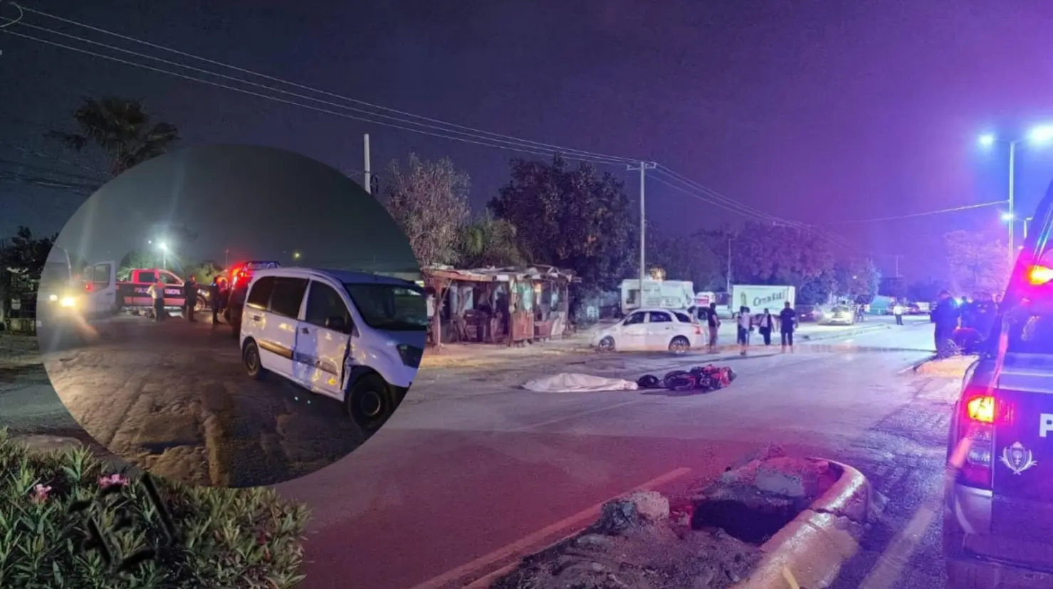 Foto: Especial | Una pareja formada por un hombre y una mujer muere al chocar en moto contra una camioneta cerrada.