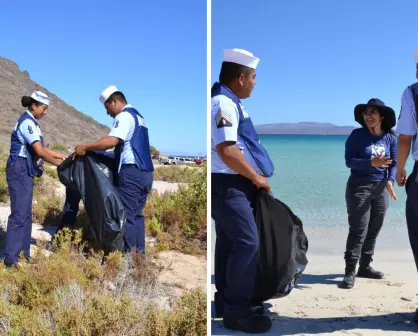 Marina se suma a Campaña Nacional de Limpieza de Playas en BCS