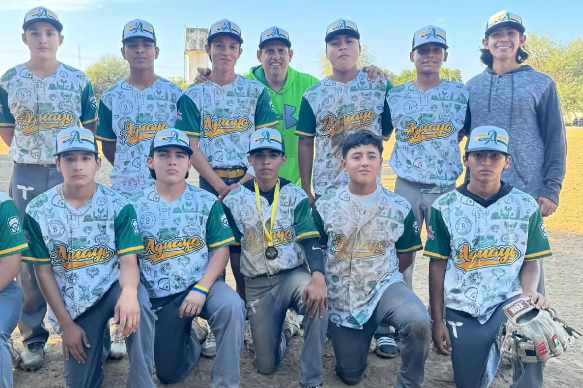 Parte del equipo de la Selección Mexicana de Beisbol categoría senior 15-16 años | Foto: Liga De Béisbol Santa María De de Aguayo